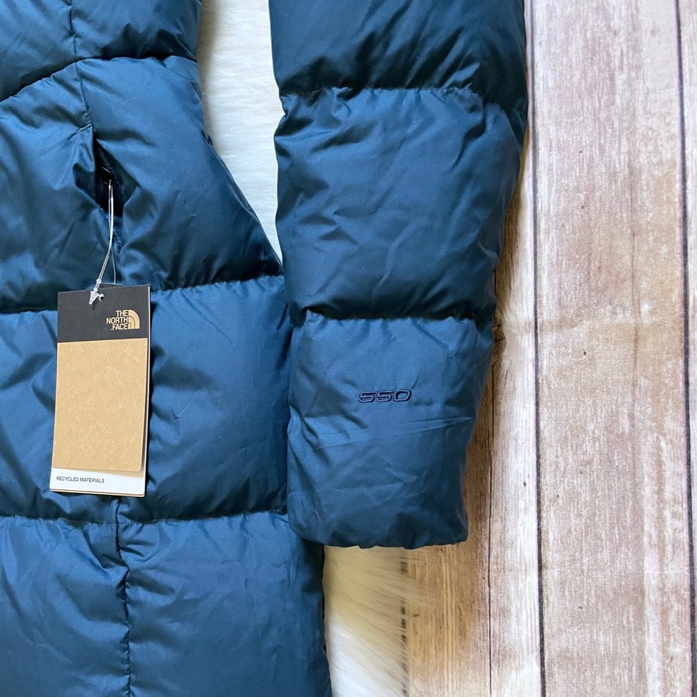 The North Face Women’s Metropolis Parka Coat In Monterey Blue - Picture 3 of 9